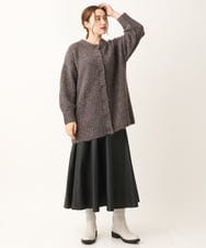 OLHLS08129 eur3(エウルキューブ) 【大きいサイズ】フェイクレザーフレアスカート ブラック(94)