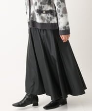 OLHLS08129 eur3(エウルキューブ) 【大きいサイズ】フェイクレザーフレアスカート ブラック(94)