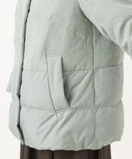 OLJAG03299 eur3(エウルキューブ) 【大きいサイズ】ブロッキングダウンジャケット カーキ