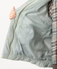 OLJAG03299 eur3(エウルキューブ) 【大きいサイズ】ブロッキングダウンジャケット カーキ
