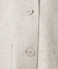 OLJBD90159 eur3(エウルキューブ) 【大きいサイズ】ウールライクノーカラージャケット ベージュ(82)