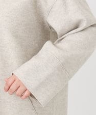 OLJBD90159 eur3(エウルキューブ) 【大きいサイズ】ウールライクノーカラージャケット ベージュ(82)