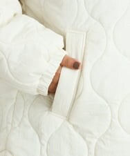 OLJBS13120 eur3(エウルキューブ) 【大きいサイズ】キルティングジャケット アイボリー(80)