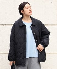 OLJBS13120 eur3(エウルキューブ) 【大きいサイズ】キルティングジャケット ブラック(94)