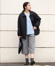 OLJBS13120 eur3(エウルキューブ) 【大きいサイズ】キルティングジャケット ブラック(94)