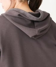 OLJBV03159 eur3(エウルキューブ) 【大きいサイズ】フーディー裏ボアアウター ダークブラウン(87)