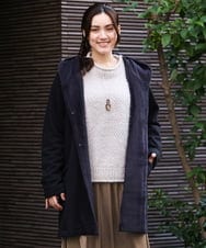 OLJBV03159 eur3(エウルキューブ) 【大きいサイズ】フーディー裏ボアアウター ブラック(94)