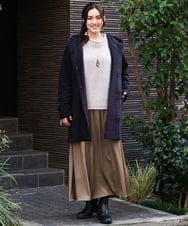 OLJBV03159 eur3(エウルキューブ) 【大きいサイズ】フーディー裏ボアアウター ブラック(94)