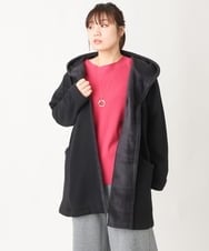 OLJBV03159 eur3(エウルキューブ) 【大きいサイズ】フーディー裏ボアアウター ブラック(94)