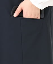 OLJDA02159 eur3(エウルキューブ) 【大きいサイズ/セットアップ対応】WクロスストレッチVネックジレ ネイビー(57)