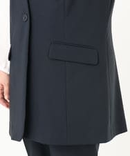 OLJDA02159 eur3(エウルキューブ) 【大きいサイズ/セットアップ対応】WクロスストレッチVネックジレ ネイビー(57)