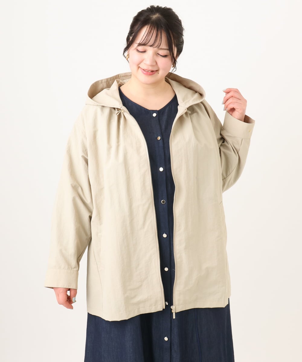 OLJDA04169 eur3(エウルキューブ) 【大きいサイズ】マウンテンパーカー グレージュ(89)