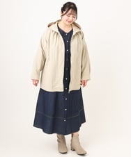 OLJDA04169 eur3(エウルキューブ) 【大きいサイズ】マウンテンパーカー グレージュ(89)