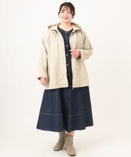 OLJDA04169 eur3(エウルキューブ) 【大きいサイズ】マウンテンパーカー グレージュ(89)