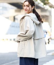 OLJDA04169 eur3(エウルキューブ) 【大きいサイズ】マウンテンパーカー グレージュ(89)
