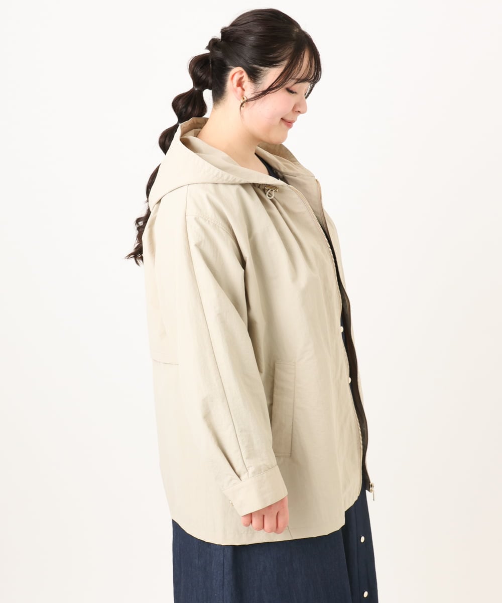 OLJDA04169 eur3(エウルキューブ) 【大きいサイズ】マウンテンパーカー グレージュ(89)