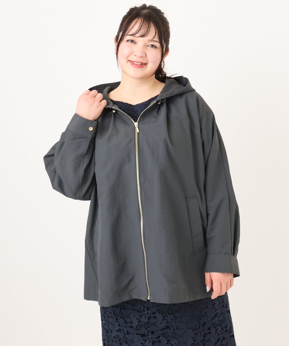 OLJDA04169 eur3(エウルキューブ) 【大きいサイズ】マウンテンパーカー ダークグレー(93)