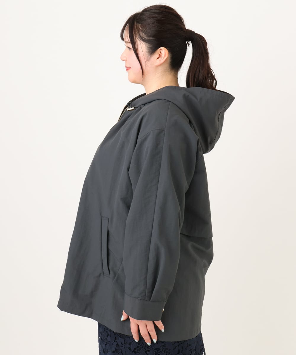 OLJDA04169 eur3(エウルキューブ) 【大きいサイズ】マウンテンパーカー ダークグレー(93)