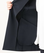 OLJDD02159 eur3(エウルキューブ) 【大きいサイズ】WクロスVネックジレ ネイビー(57)