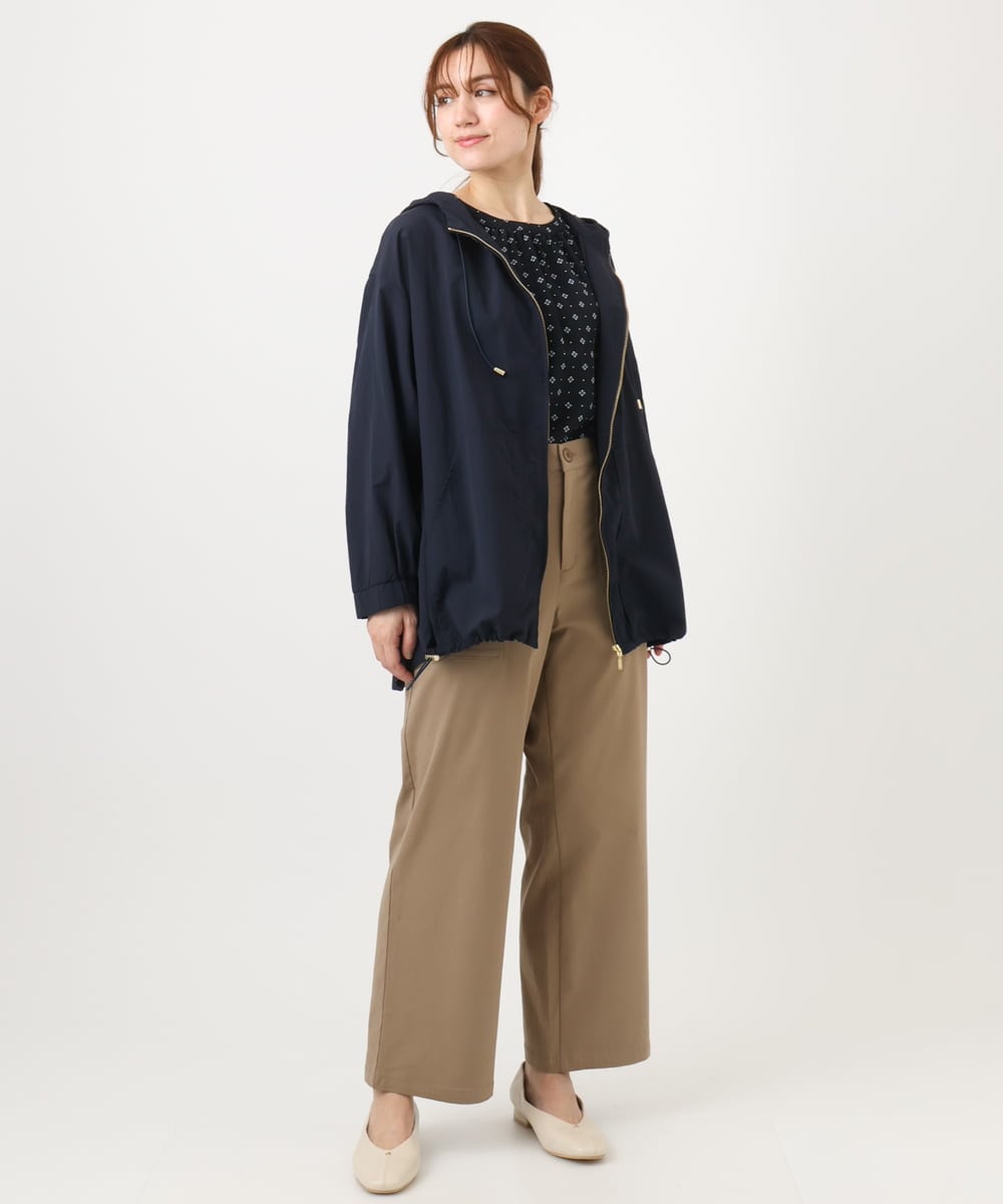 OLJDD03169 eur3(エウルキューブ) 【大きいサイズ/撥水/花粉ガード】マウンテンパーカー ネイビー