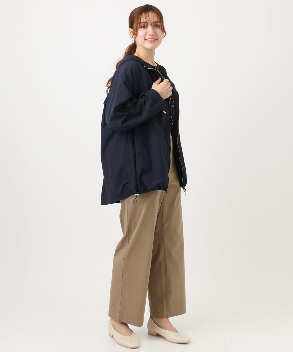 OLJDD03169 eur3(エウルキューブ) 【大きいサイズ/撥水/花粉ガード】マウンテンパーカー ネイビー