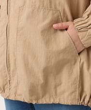 OLJDD03169 eur3(エウルキューブ) 【WEB先行販売】【大きいサイズ/撥水/花粉ガード】マウンテンパーカー ベージュ