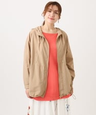 OLJDD03169 eur3(エウルキューブ) 【大きいサイズ/撥水/花粉ガード】マウンテンパーカー ベージュ