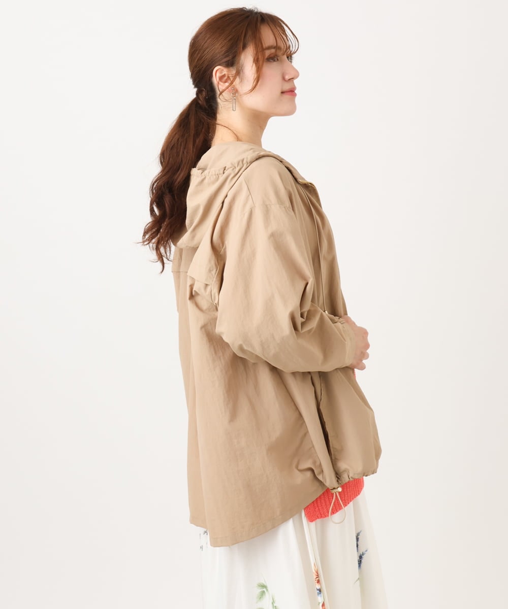 OLJDD03169 eur3(エウルキューブ) 【大きいサイズ/撥水/花粉ガード】マウンテンパーカー ベージュ