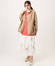 OLJDD03169 eur3(エウルキューブ) 【大きいサイズ/撥水/花粉ガード】マウンテンパーカー ベージュ