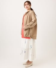 OLJDD03169 eur3(エウルキューブ) 【大きいサイズ/撥水/花粉ガード】マウンテンパーカー ベージュ