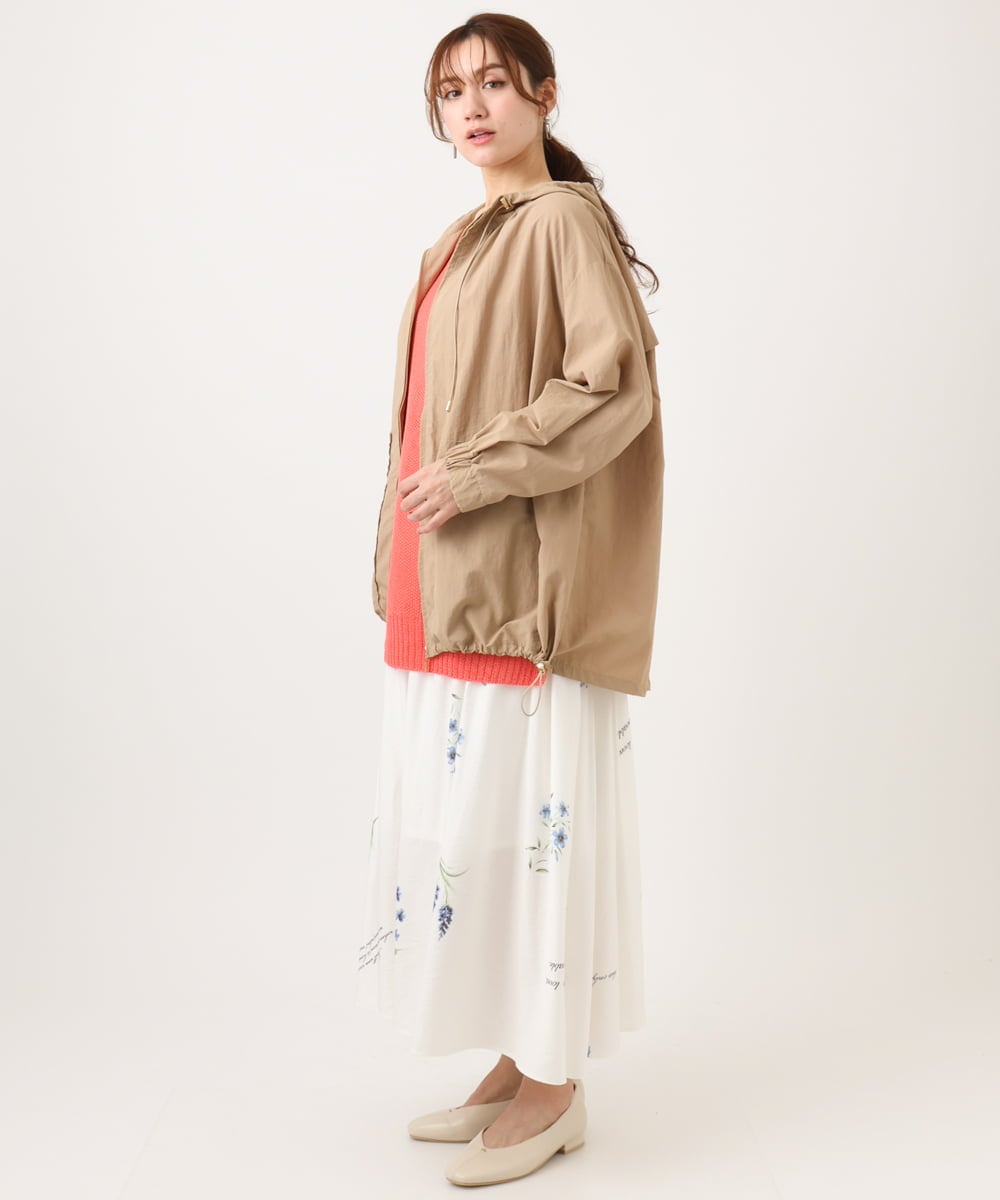 OLJDD03169 eur3(エウルキューブ) 【大きいサイズ/撥水/花粉ガード】マウンテンパーカー ベージュ