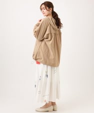 OLJDD03169 eur3(エウルキューブ) 【大きいサイズ/撥水/花粉ガード】マウンテンパーカー ベージュ