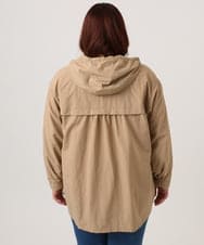 OLJDD03169 eur3(エウルキューブ) 【WEB先行販売】【大きいサイズ/撥水/花粉ガード】マウンテンパーカー ベージュ