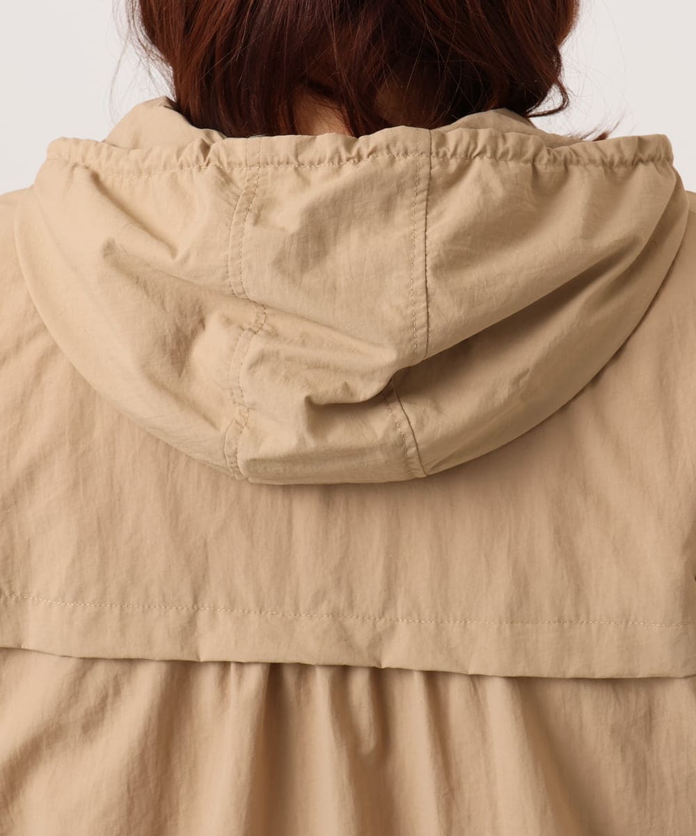 OLJDD03169 eur3(エウルキューブ) 【WEB先行販売】【大きいサイズ/撥水/花粉ガード】マウンテンパーカー ベージュ