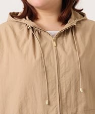 OLJDD03169 eur3(エウルキューブ) 【WEB先行販売】【大きいサイズ/撥水/花粉ガード】マウンテンパーカー ベージュ