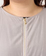 OLJDD06179 eur3(エウルキューブ) 【WEB先行販売】【大きいサイズ】シア―ギャザーブルゾン グレージュ(89)