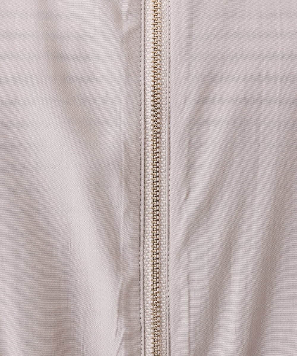 OLJDD06179 eur3(エウルキューブ) 【大きいサイズ】シア―ギャザーブルゾン グレージュ(89)