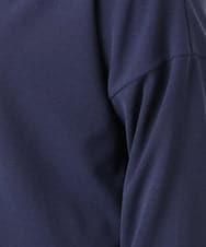 OLJDD07129 eur3(エウルキューブ) 【大きいサイズ/2wayボタン/セットアップ対応】カットジョーゼットVネックジャケット ネイビー(57)