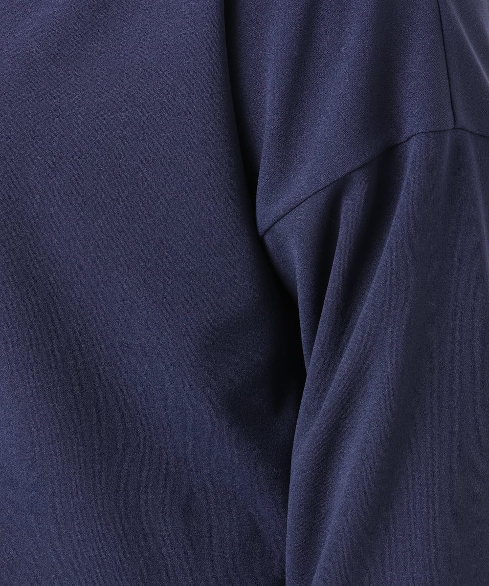 OLJDD07129 eur3(エウルキューブ) 【大きいサイズ/2wayボタン/セットアップ対応】カットジョーゼットVネックジャケット ネイビー(57)