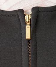 OLJDD09099 eur3(エウルキューブ) 【WEB先行販売】【大きいサイズ】ジップアップブルゾン ダークグレー