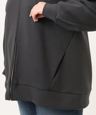 OLJDD09099 eur3(エウルキューブ) 【WEB先行販売】【大きいサイズ】ジップアップブルゾン ダークグレー