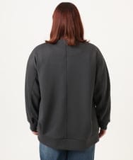 OLJDD09099 eur3(エウルキューブ) 【WEB先行販売】【大きいサイズ】ジップアップブルゾン ダークグレー