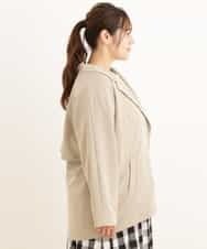 OLJDP02140 eur3(エウルキューブ) 【大きいサイズ】ショートトレンチコート ベージュ(82)