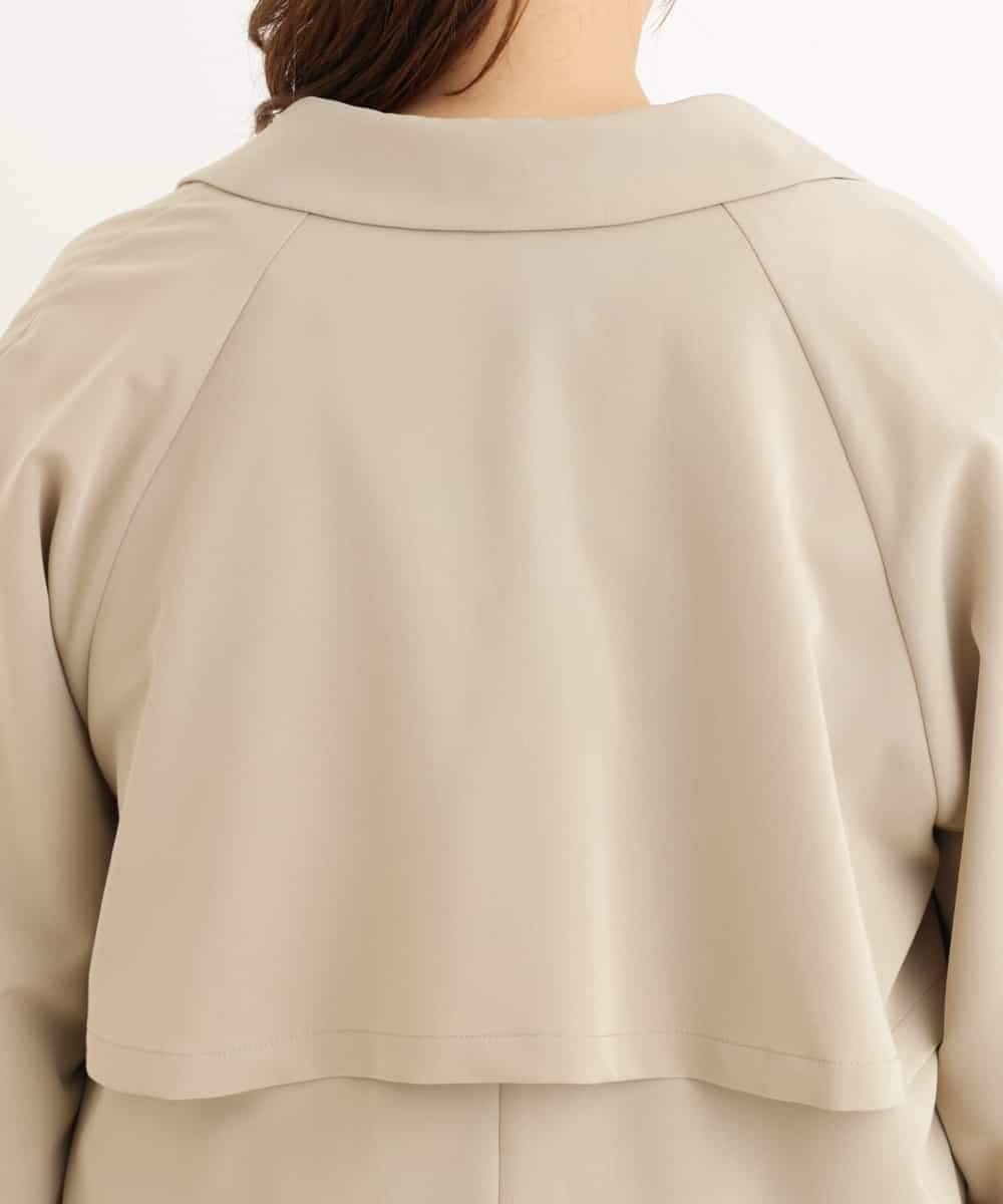 OLJDP02140 eur3(エウルキューブ) 【大きいサイズ】ショートトレンチコート ベージュ(82)