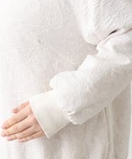 OLJDV06169 eur3(エウルキューブ) 【大きいサイズ】フクレジャカードジャケット アイボリー(80)
