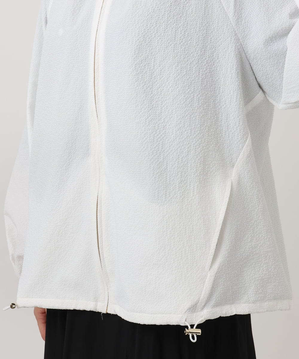 OLJED08169 eur3(エウルキューブ) 【大きいサイズ】ポコポコブルゾン ホワイト