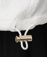 OLJED08169 eur3(エウルキューブ) 【大きいサイズ】ポコポコブルゾン ホワイト