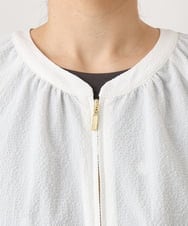 OLJED08169 eur3(エウルキューブ) 【大きいサイズ】ポコポコブルゾン ホワイト