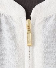 OLJED08169 eur3(エウルキューブ) 【大きいサイズ】ポコポコブルゾン ホワイト