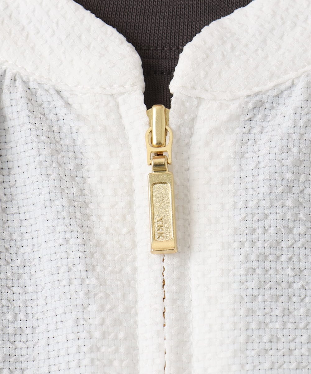 OLJED08169 eur3(エウルキューブ) 【大きいサイズ】ポコポコブルゾン ホワイト